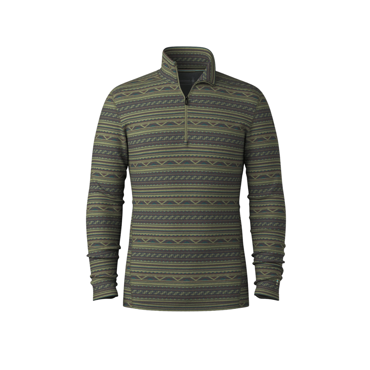 SMARTWOOL MERINO CLASSIC THERMAL 1/4 ZIP WINTER MOSS SUMMIT SOUL