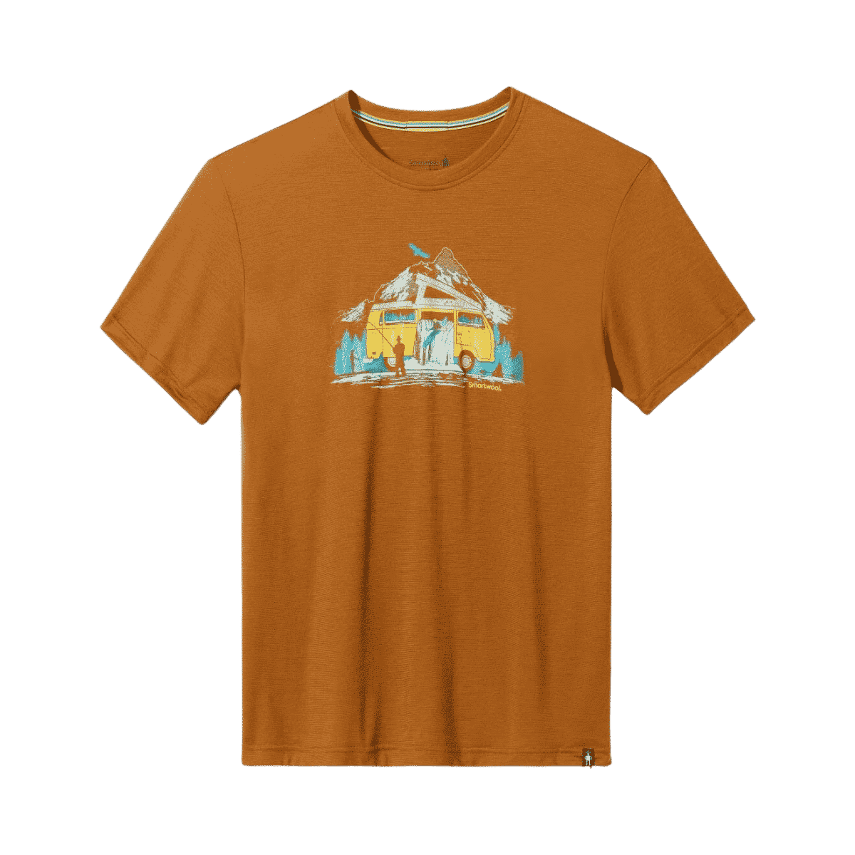 SMARTWOOL RIVER VAN GRAPHIC SS TEE FOX BROWN