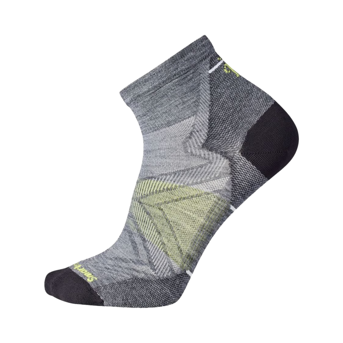 SMARTWOOL RUN ZERO CUSH ANKLE SOCK MEDIUM GRAY