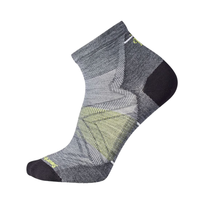 SMARTWOOL RUN ZERO CUSH ANKLE SOCK MEDIUM GRAY