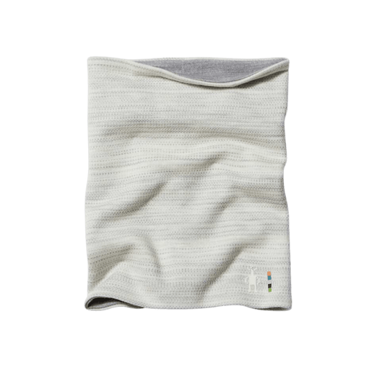 SMARTWOOL THERMAL REVERSIBLE NECK GAITER LIGHT GRAY COLOR SHIFT