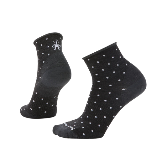 SMARTWOOL W EVERYDAY CLASSIC DOT ANKLE CHARCOAL