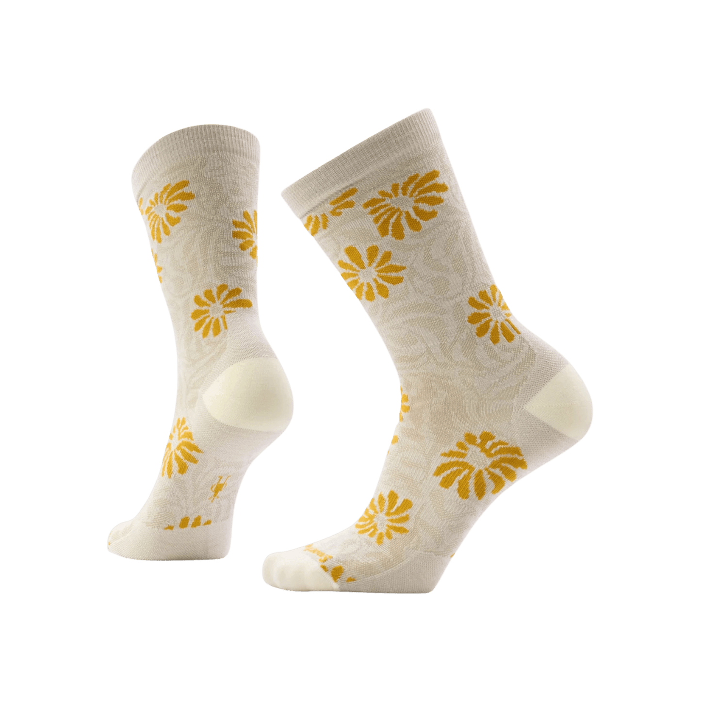 SMARTWOOL W EVERYDAY FLORAL CREW SOCK NATURAL