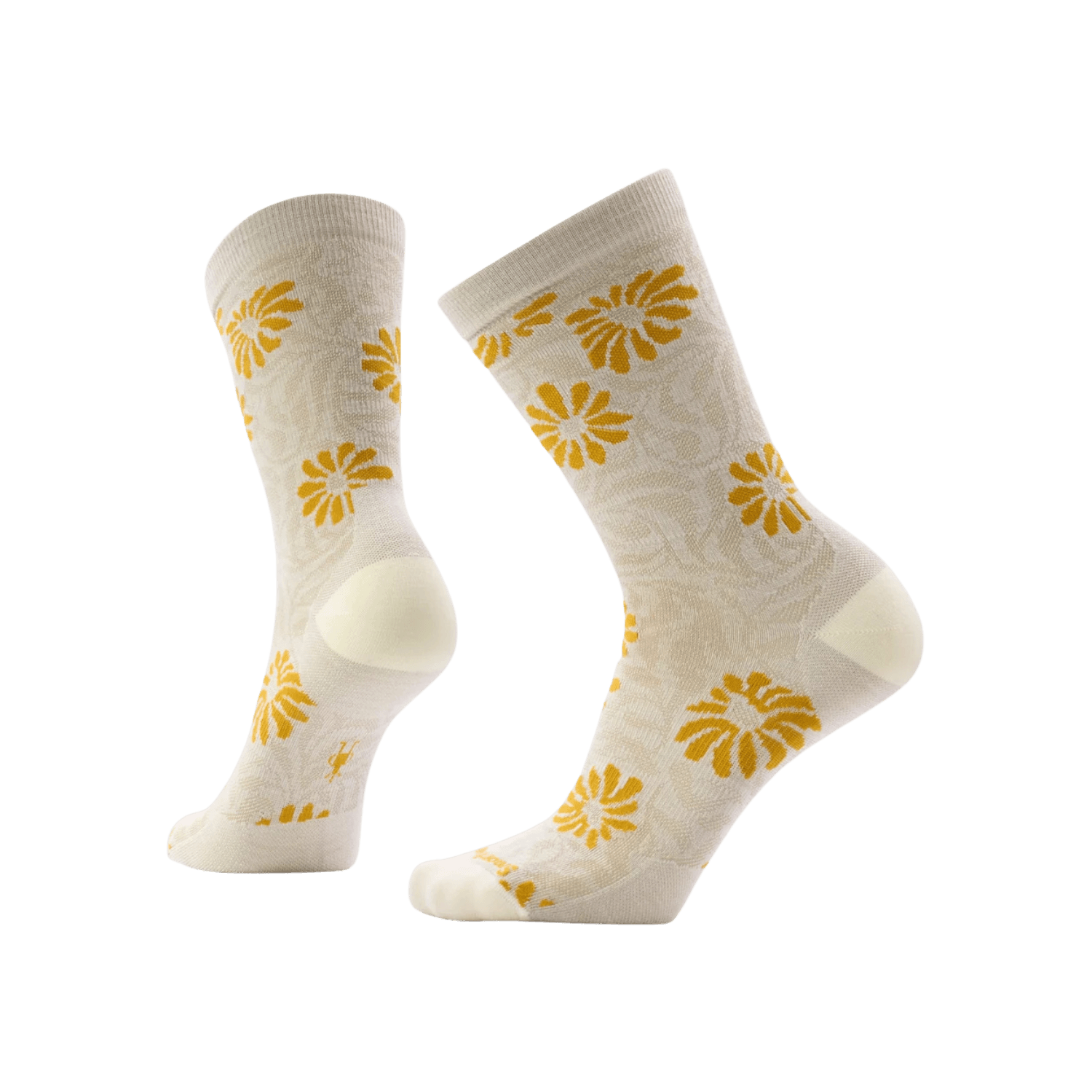 SMARTWOOL W EVERYDAY FLORAL CREW SOCK NATURAL