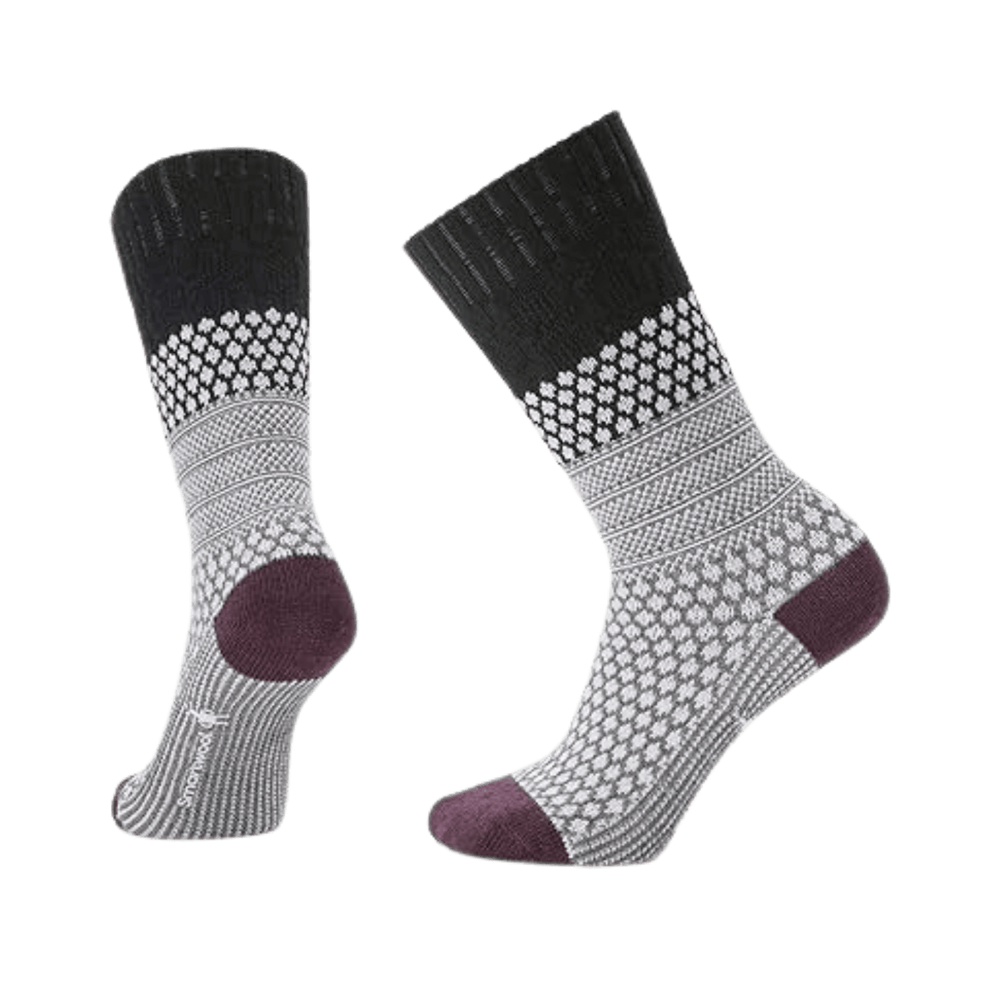 SMARTWOOL W EVERYDAY POPCORN CABLE BLACK