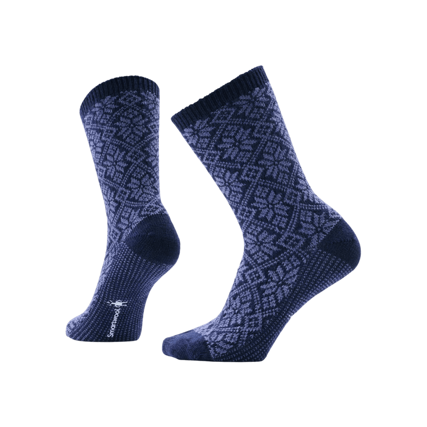 SMARTWOOL W EVERYDAY TRAD SNWFLK SOCK DEEP NAVY
