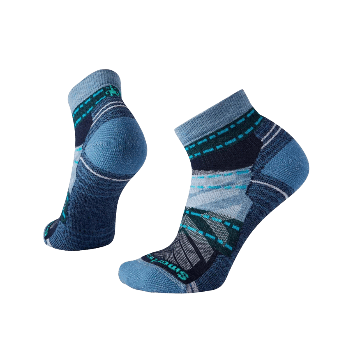 SMARTWOOL W HIKE LT CUSH MARGARITA ANKLE MIST BLUE