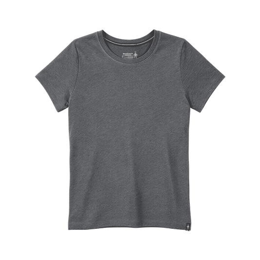 SMARTWOOL W MERINO SPORT 150 TEE CHARCOAL HEATHER