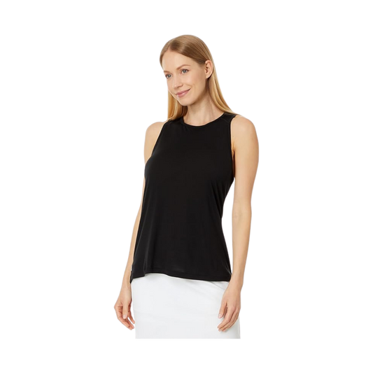 SMARTWOOL WOMENS ACTIVE UL HIGH NECK TANK BLACK