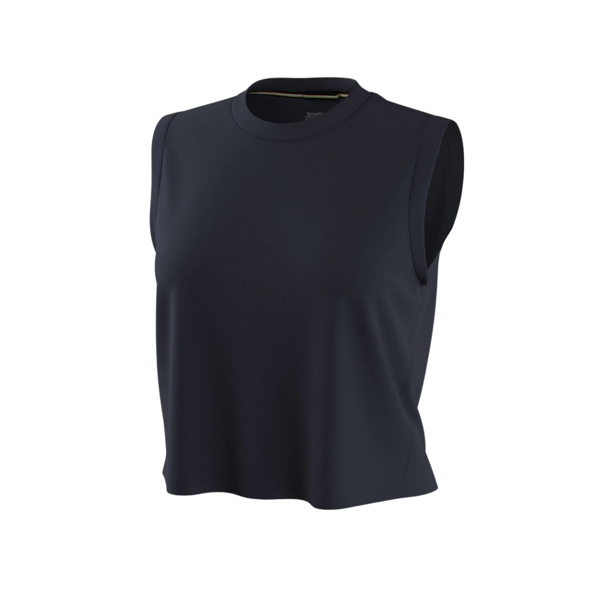 SMARTWOOL WOMENS ACTIVE ULTRALITE CROP TANK DEEP NAVY