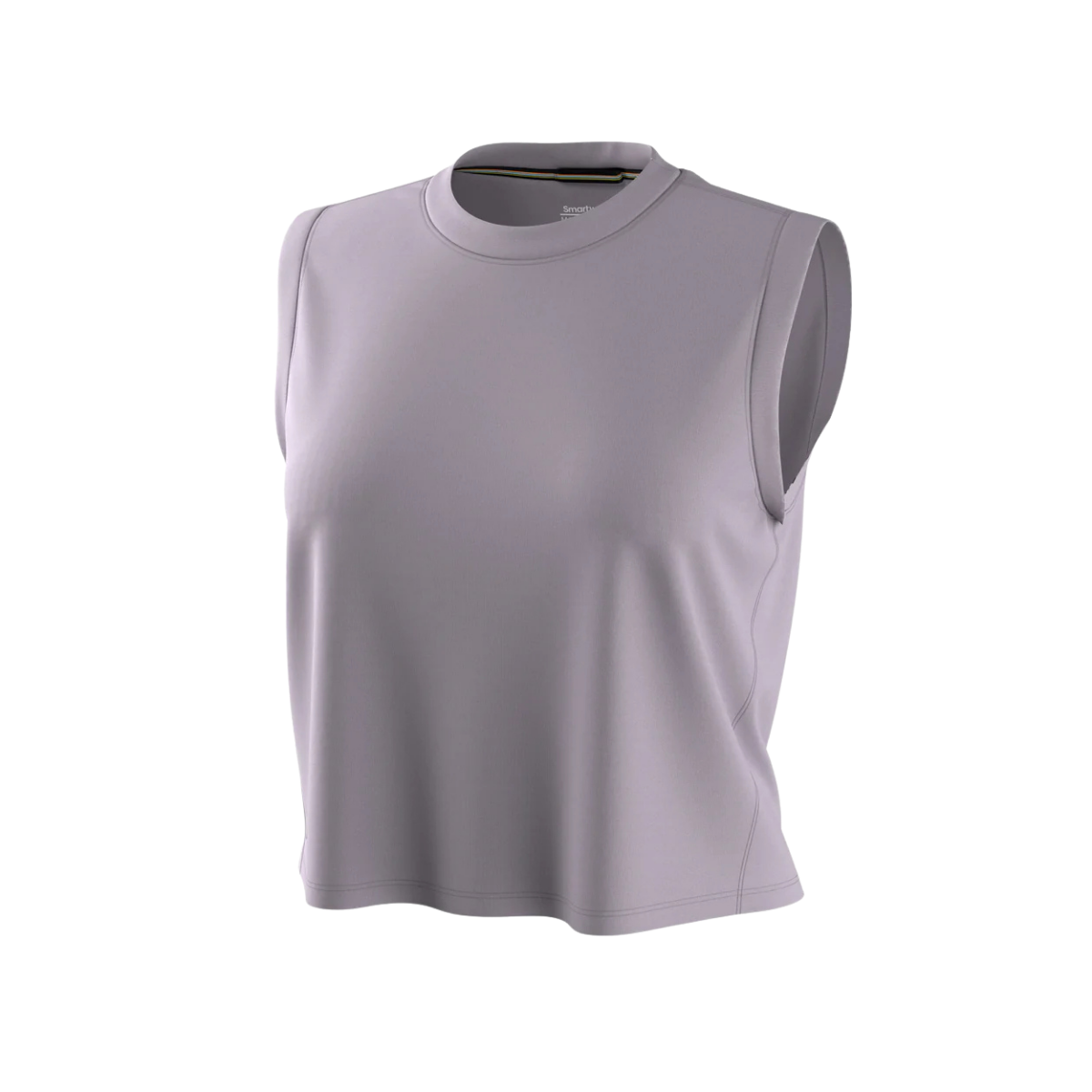 SMARTWOOL WOMENS ACTIVE ULTRALITE CROP TANK PURPLE STORM