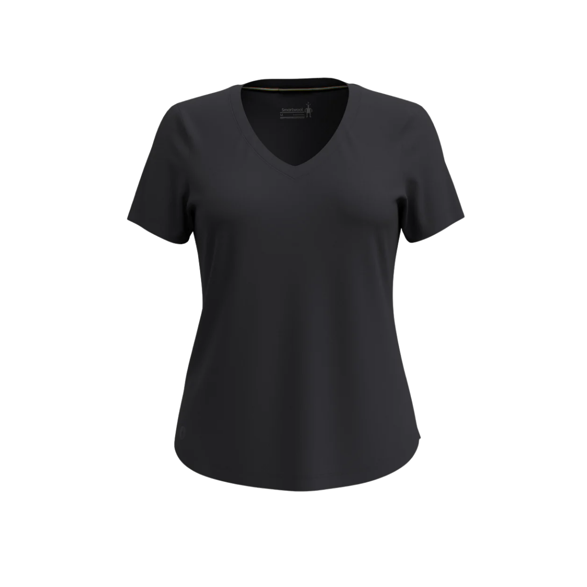 SMARTWOOL WOMENS ACTIVE ULTRALITE V NECK S/S BLACK