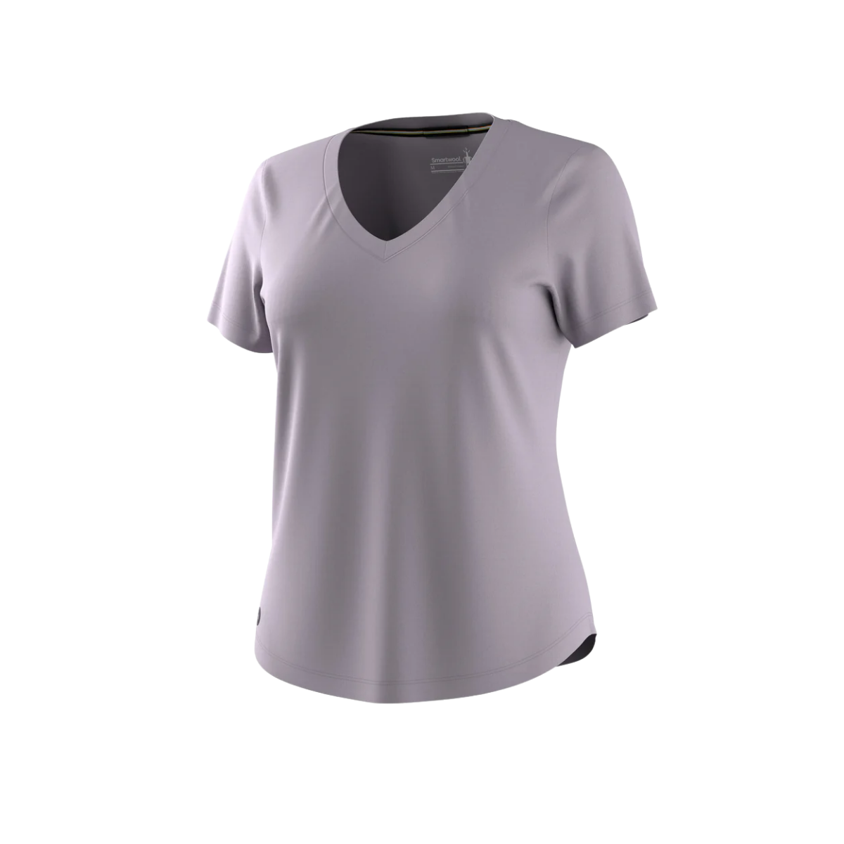 SMARTWOOL WOMENS ACTIVE ULTRALITE V-NECK S/S PURPLE STORM