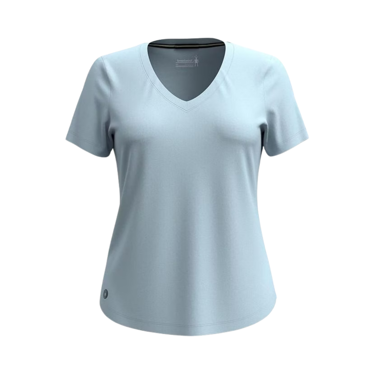 SMARTWOOL WOMENS  ACTIVE ULTRALITE V NECK SS WINTR SKY