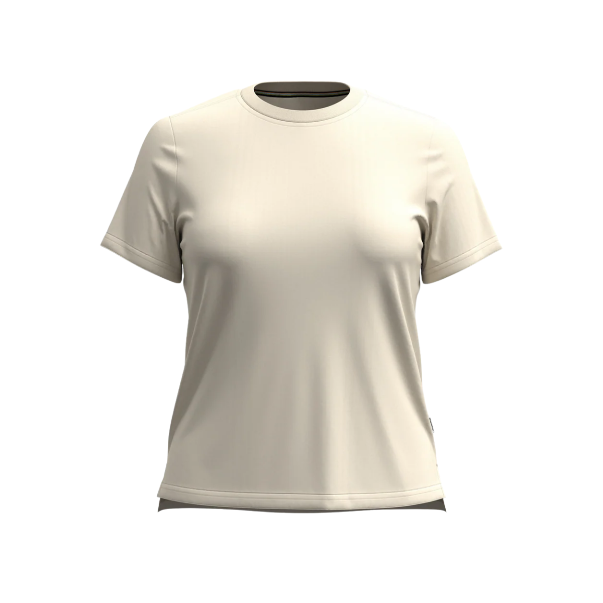 SMARTWOOL WOMENS PERFECT CREW SS TEE ALMOND