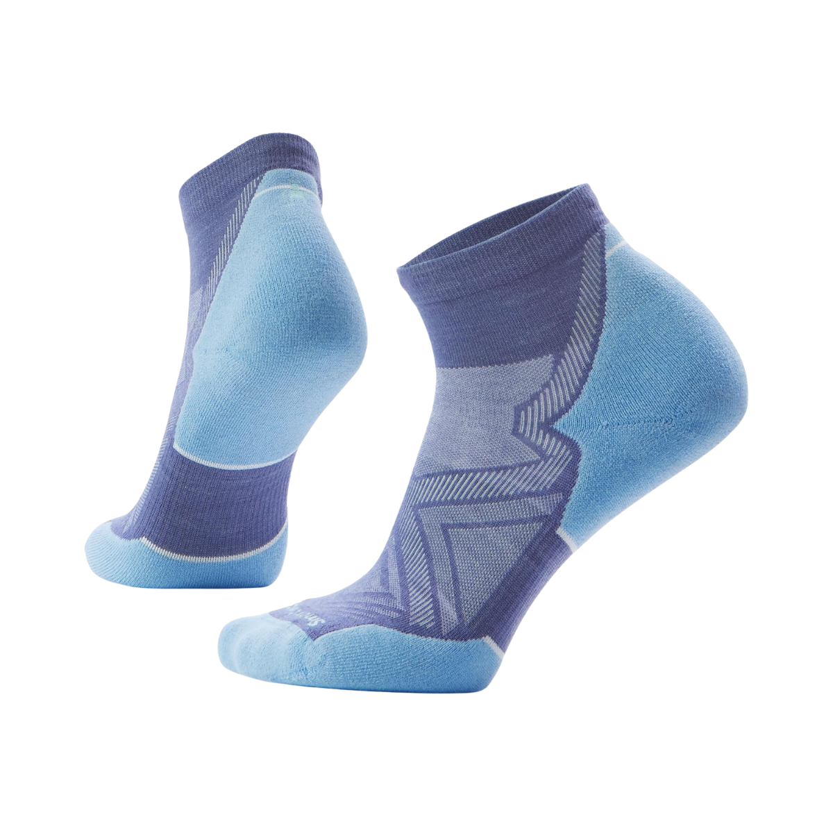 SMARTWOOL WOMENS RUN TARGETED CUSH LOW ANKLE NIGHTFALL BLUE