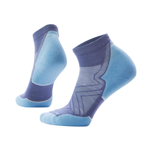 SMARTWOOL WOMENS RUN TARGETED CUSH LOW ANKLE NIGHTFALL BLUE