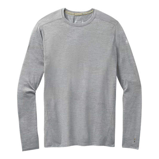 SMARTWOOL MEN'S MERINO 150 BASELAYER LONG SLEEVE - LIGHT GREY HEATHER