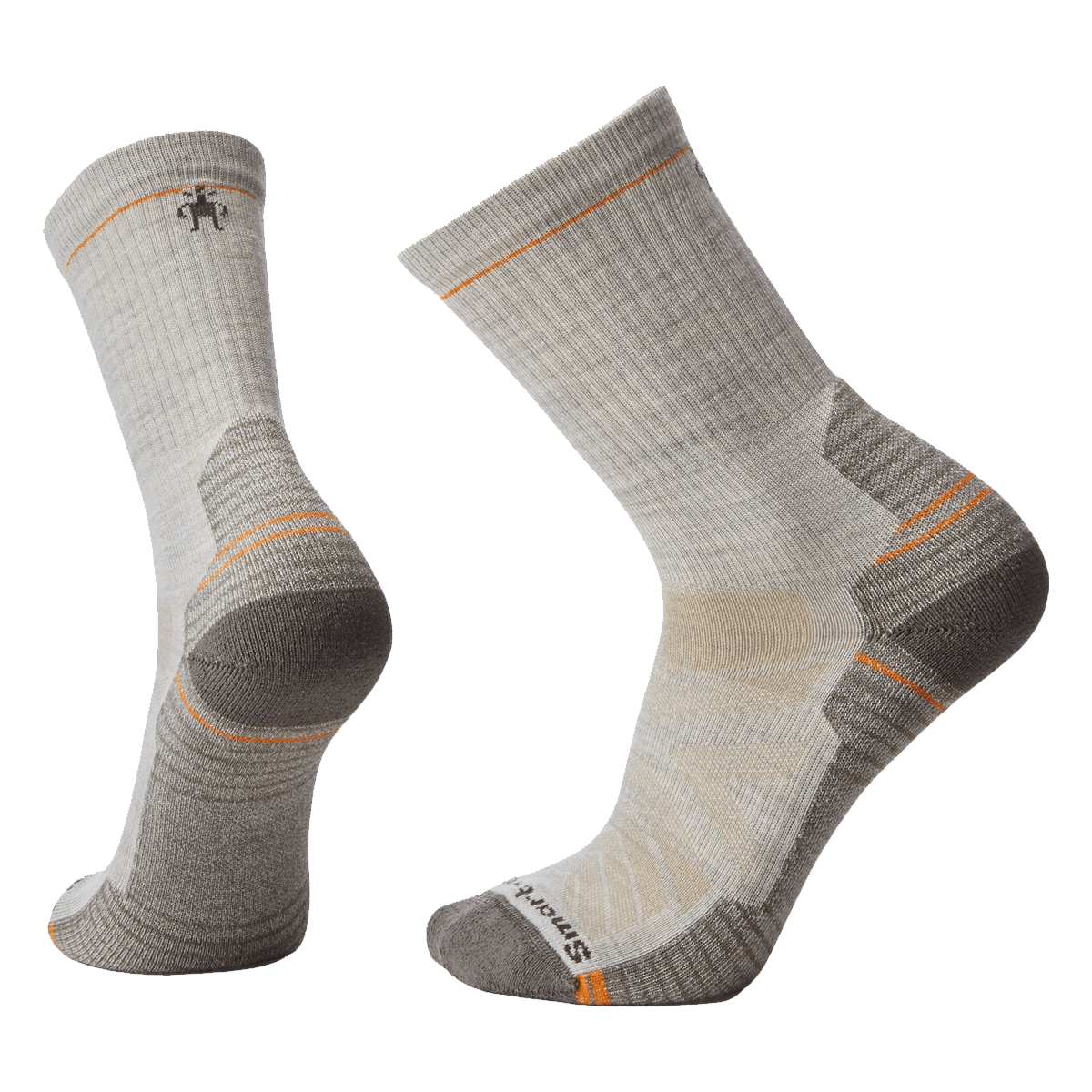 SMARTWOOL HIKE LIGHT CUSHION CREW SOCKS - ASH