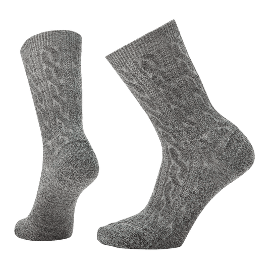 SMARTWOOL WOMEN'S EVERYDAY CABLE CREW SOCKS - NATURAL