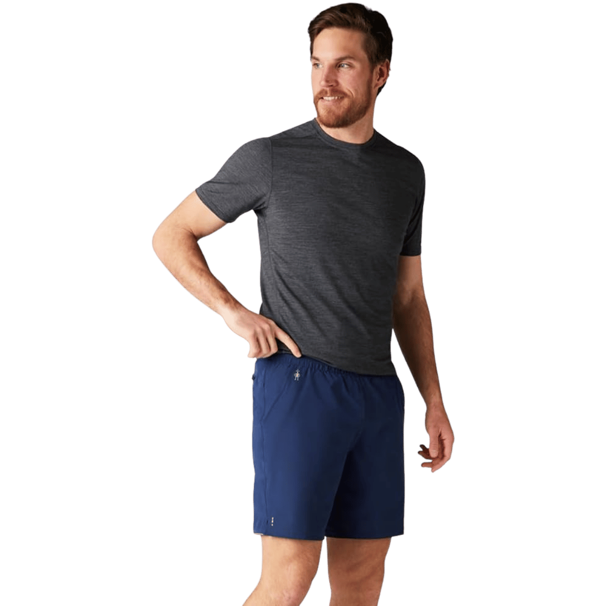SMARTWOOL 8" SHORT - DEEP NAVY  WW FRONT