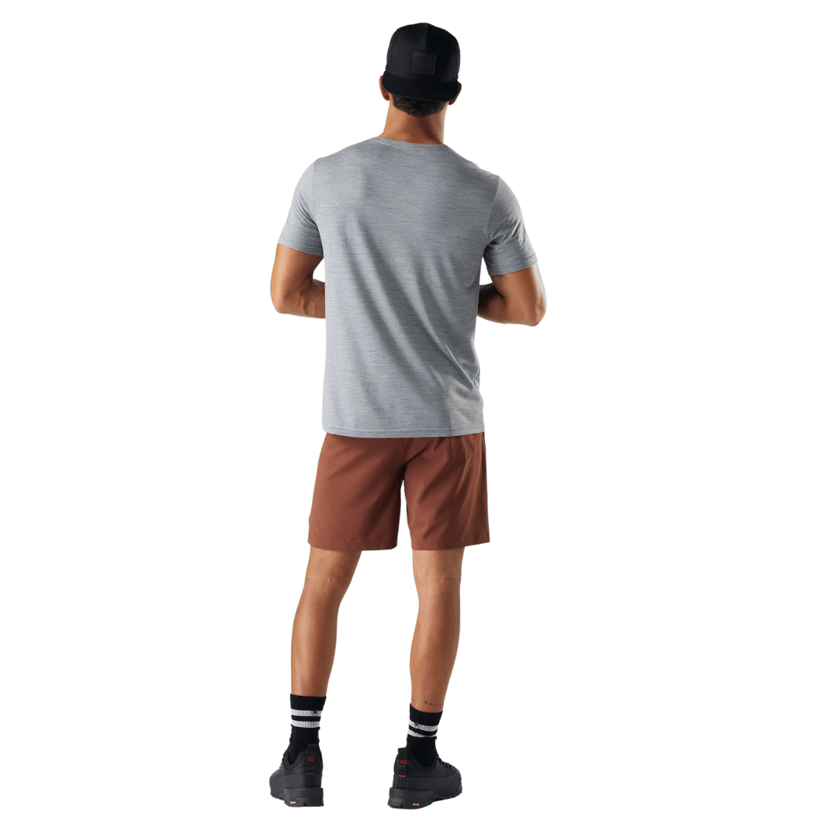 SMARTWOOL 8" SHORT. - SABLE BROWN WW BACK