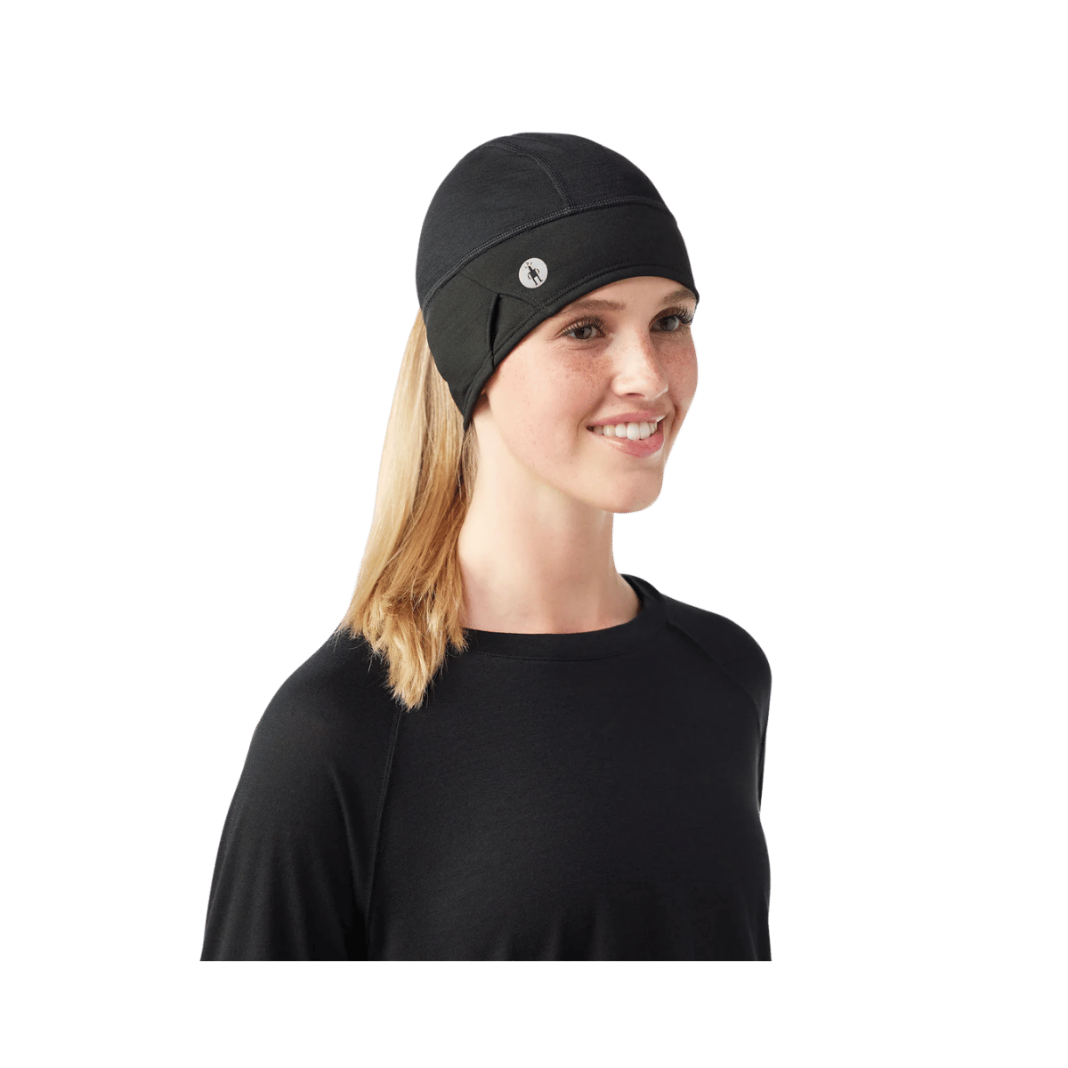 SMARTWOOLACTIVE FLC PONYTAIL BEANIE FRONT
