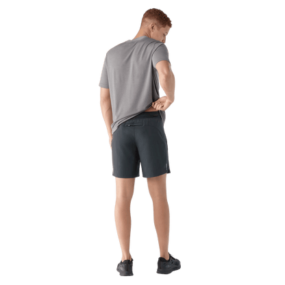 SMARTWOOL ACTIVE LINED 7" SHORT - BLACK WW BACK