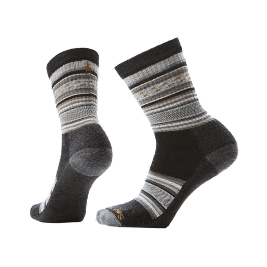 SMARTWOOL EVERYDAY REGARITA CREW SOCKS CHARCOAL MEDIUM GRAY
