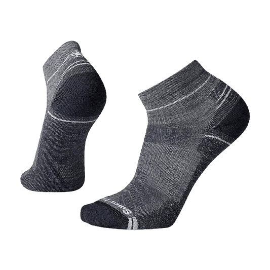 SMARTWOOL HIKE LIGHT CUSHION ANKLE SOCKS MEDIUM GRAY