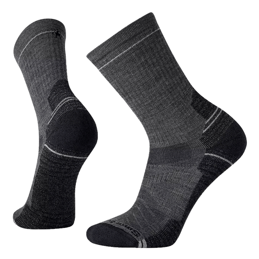 SMARTWOOL HIKE LIGHT CUSHION CREW SOCKS MEDIUM GRAY
