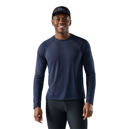 SMARTWOOL INTRAKNIT SEAMLESS LONG SLEEVE- DEEP NAVY