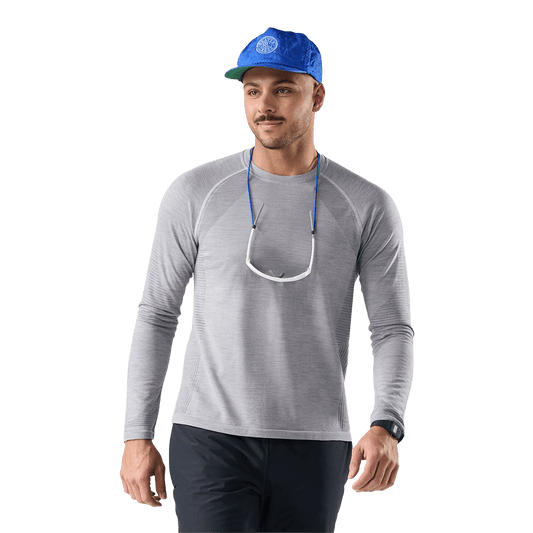 SMARTWOOL INTRAKNIT SEAMLESS LONG SLEEVE- LIGHT GRAY