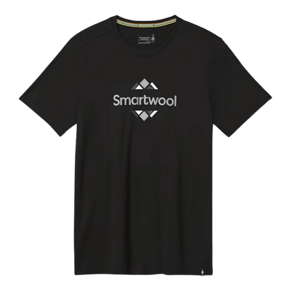 SMARTWOOL MEN'S MERINO SPORT 150 GRAPHIC TEE - BLACK - MAIN IMAGE