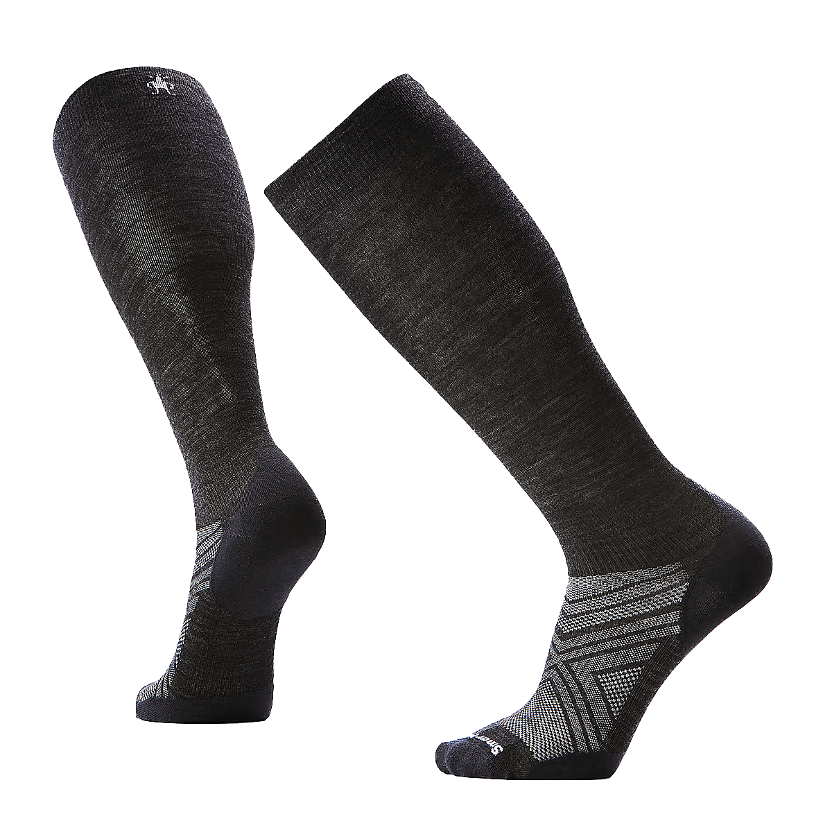 SMARTWOOL SKI EXTRA STRETCH ZERO CUSHION OTC SOCKS CHARCOAL