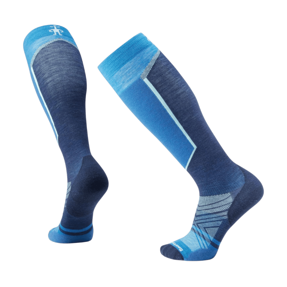 SMARTWOOL SKI EXTRA STRETCH TARGETED CUSHION OTC SOCKS - LAGUNA BLUE
