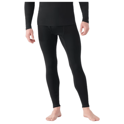 SMARTWOOL MEN'S CLASSIC THERMAL MERINO 250 BASELAYER BOTTOM - BLACK - FRONT VIEW WW