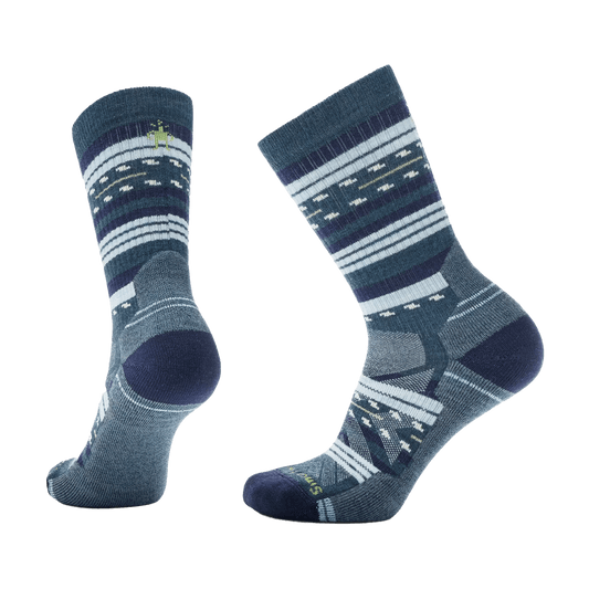 SMARTWOOL WOMEN'S HIKE MARGARITA CREW LIGHT CUSHION SOCKS DEEP NAVY