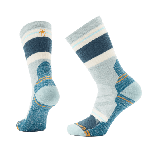 SMARTWOOL WOMEN'S HIKE SATURNSPHERE CREW FULL CUSHION SOCKS FROSTY GREEN