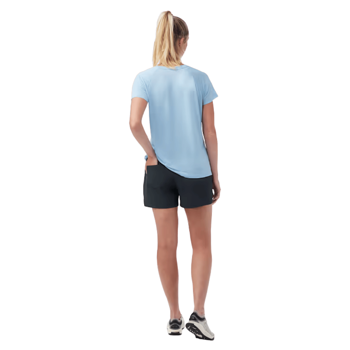  SMARTWOOL WOMEN'S HIKE SHORT 4" - BLACK WW BACK