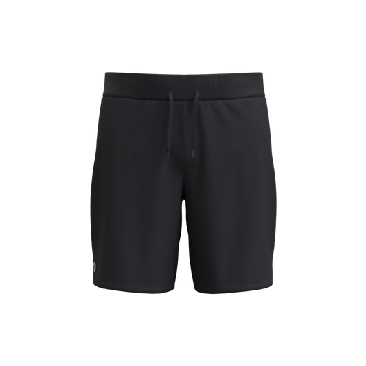 SMARTWOOL ACTIVE LINED 7" ATHLETIC FIT SHORT - BLACK - PRODUCT VIEW