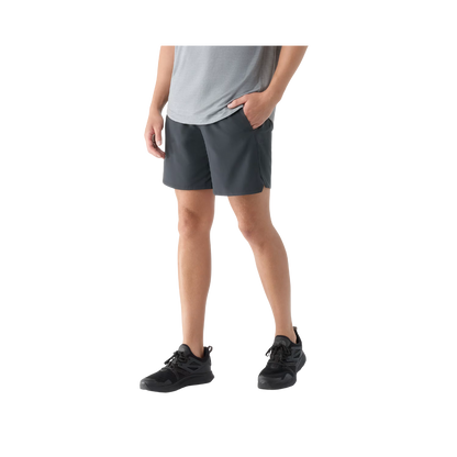 SMARTWOOL ACTIVE LINED 7" ATHLETIC FIT SHORT - BLACK - FRONT VIEW