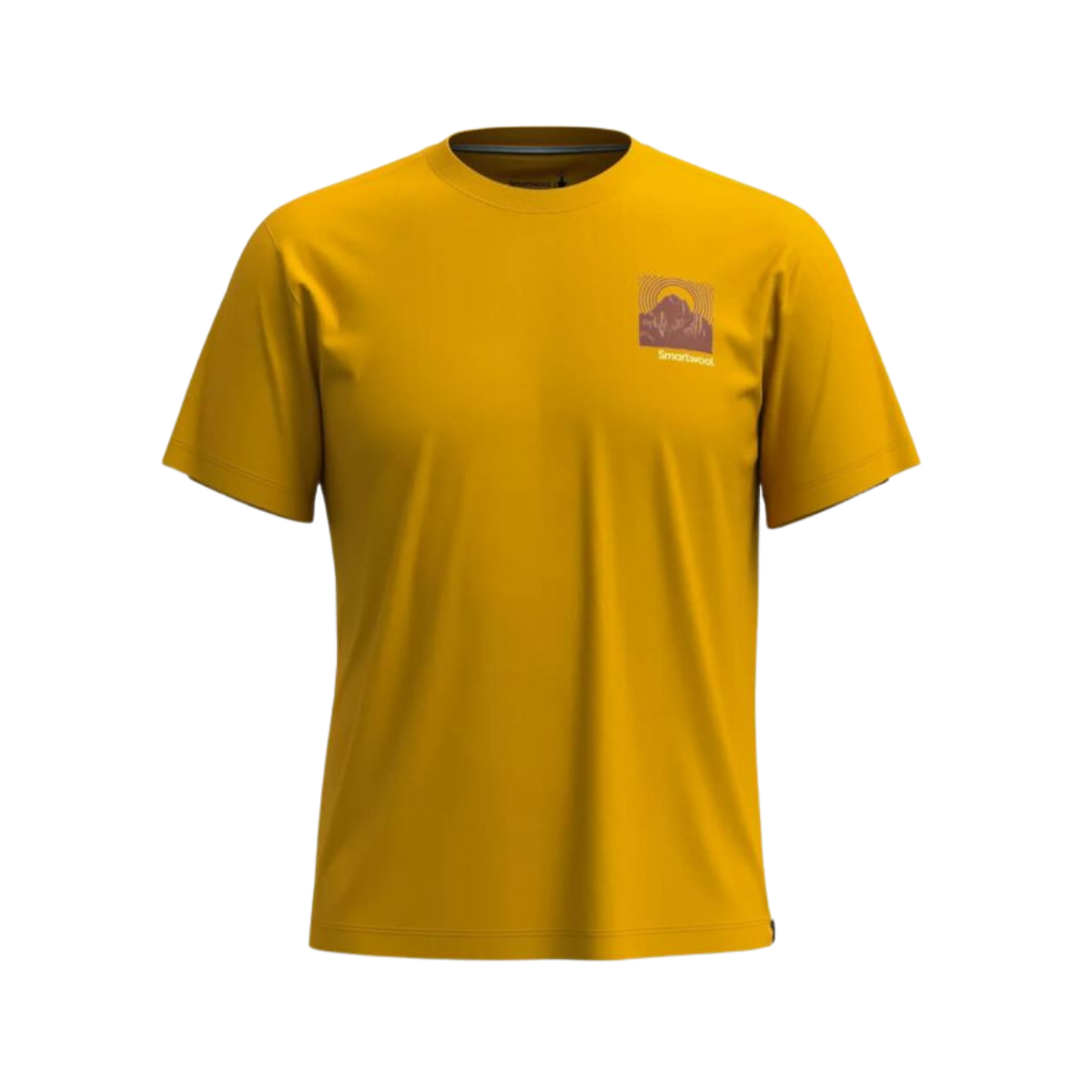 SMARTWOOL FOREST FINDS GRAPHIC SHORT SLEEVE TEE - HONEY GOLD