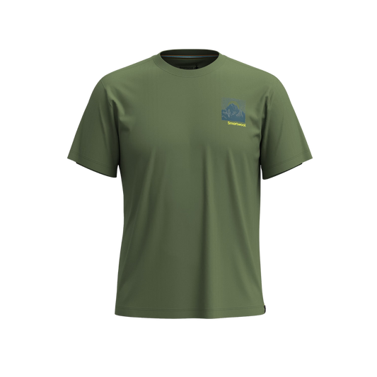 SMARTWOOL FOREST FINDS GRAPHIC SHORT SLEEVE TEE - FERN GREEN
