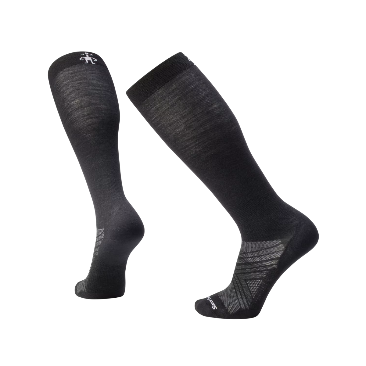 SMARTWOOL SKI EXTRA STRETCH ZERO CUSHION OVER THE CALF SOCKS - BLACK ...