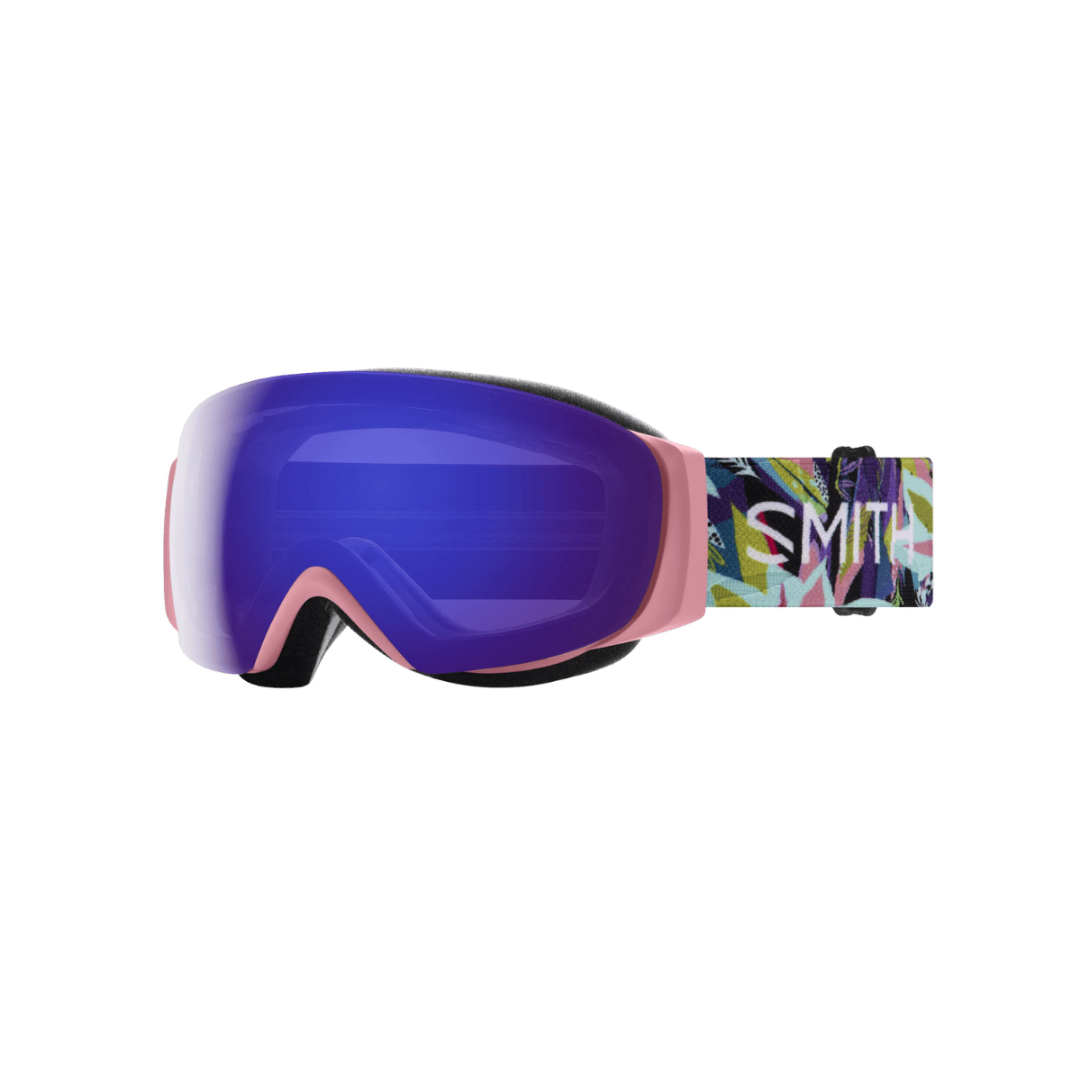 SMITH I/O MAG S GOGGLE 25/26, BIRDS OF PREY, CP, ED, VIOLET MIRROR, FRONT AND SIDE ANGLE, LOGO