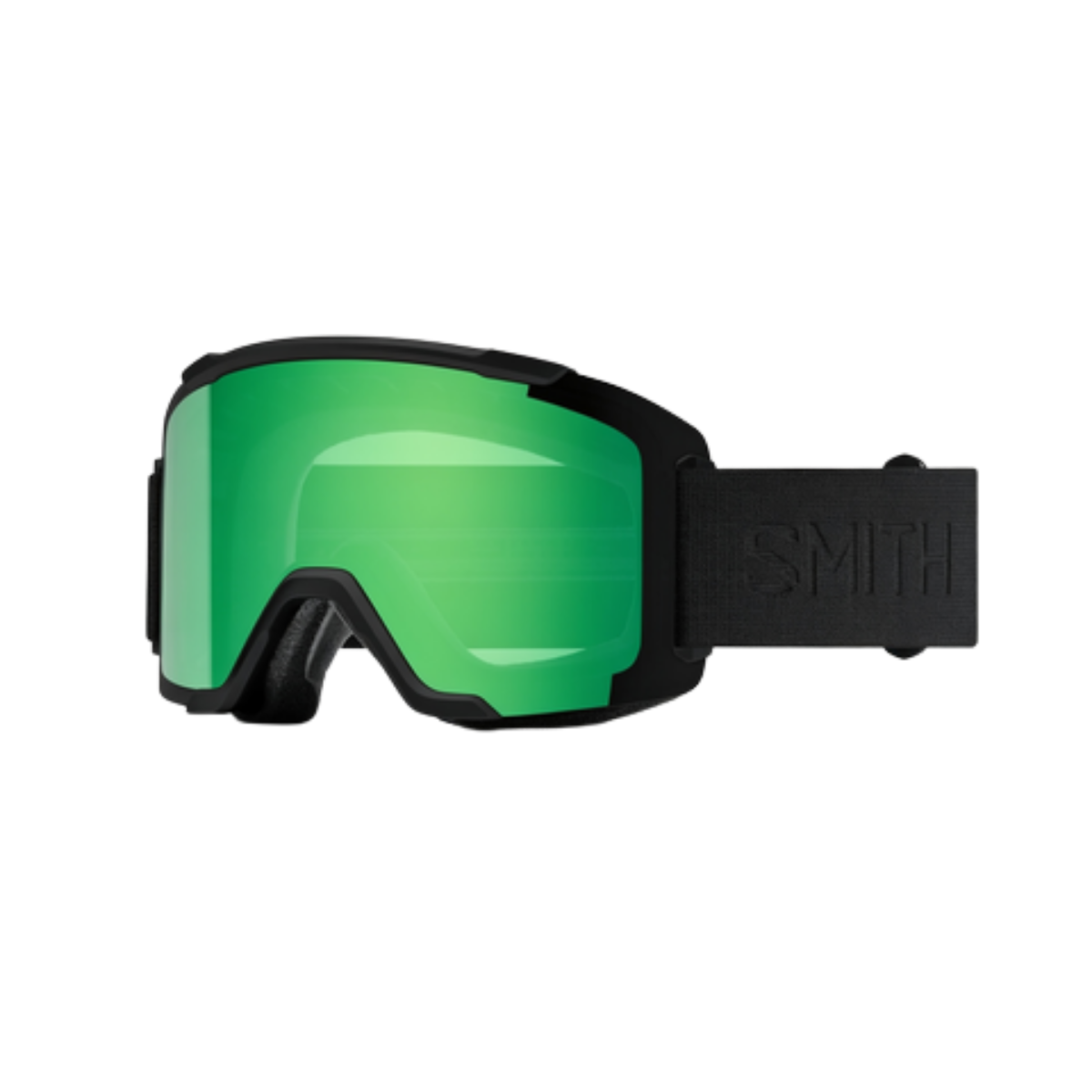 SMITH SQUAD GOGGLE BLACKOUT SUN GREEN MIRROR