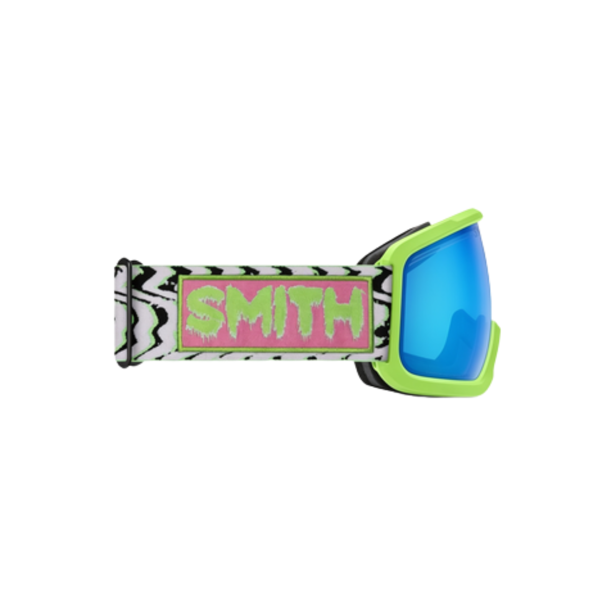 SMITH SQUAD GOGGLE SLIME STATIC SHAG CP ED BLUE MIRROR