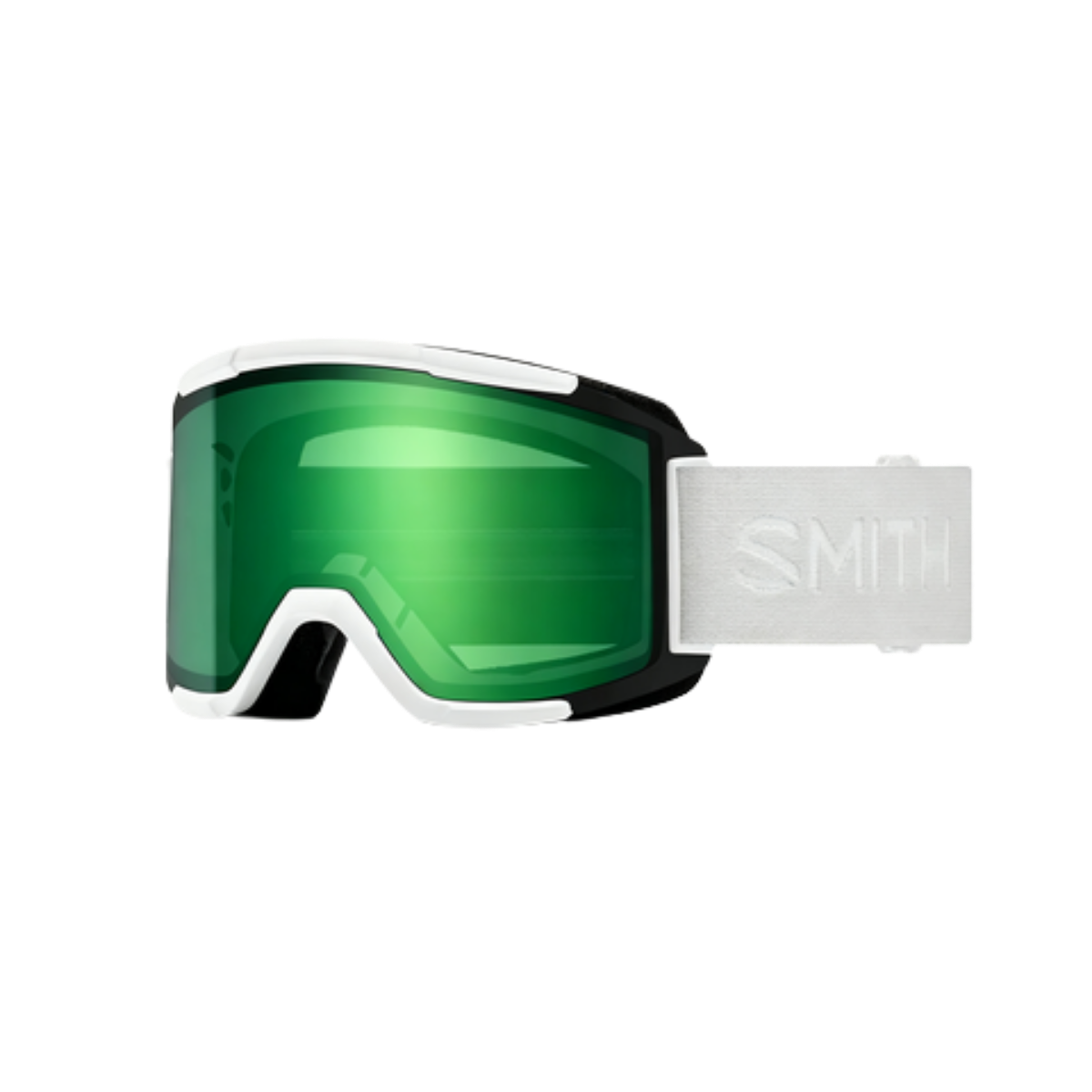 SMITH SQUAD GOGGLE WHITE VAPOR CP ED GREEN MIRROR