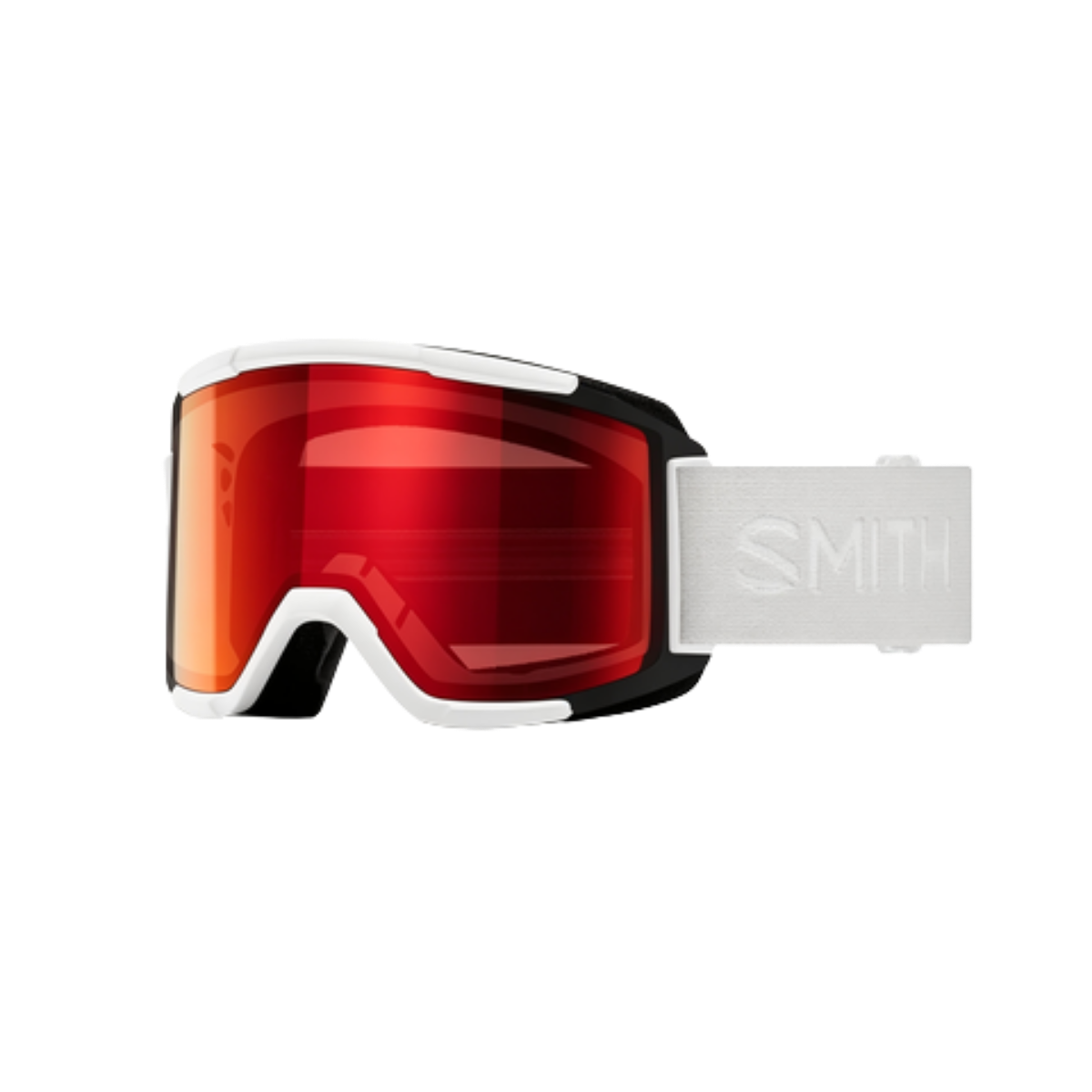 SMITH SQUAD GOGGLE WHITE VAPOR CP ED RED MIRROR